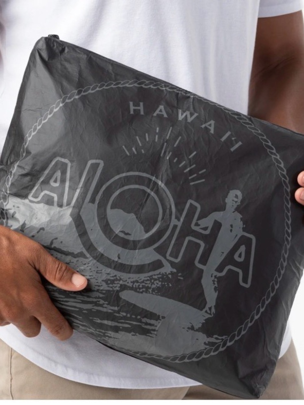ALOHA Collection Hawaii MAX Pouch Splash-Proof Travel Organizer Black (sold out)